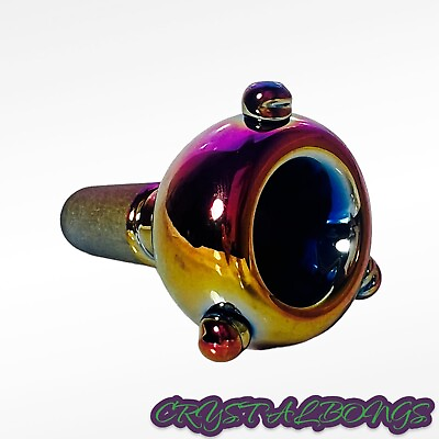 #ad 14MM Rainbow Bowl Thick Quality Glass Water Pipe Hookah Bong Tobacco Pipe USA $12.99