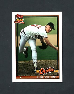 #ad 1991 Topps TIFFANY Curt Schilling #569 MINT Scarce Card $32.50