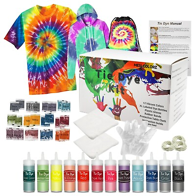 #ad Tie Dye Kit 12 Colors Large Bottles and Extra Refills Included $16.00