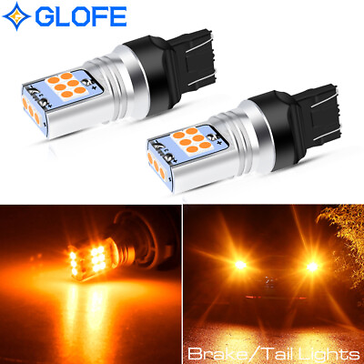 #ad 2X GLOFE 7440 Anti Hyper Flash Amber LED Turn Signal Blinker Light Bulbs Yellow $16.98