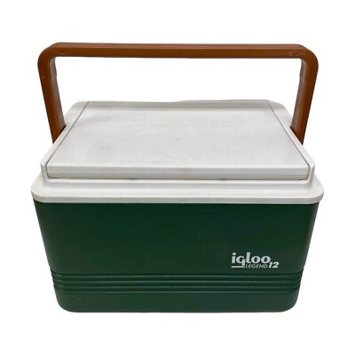 #ad Igloo Legend 12 Cooler Ice Chest Lunchbox Ultratherm Insulation Handle Vintage $26.24