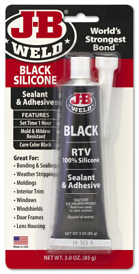 JB Weld 31319 Black RTV Acetoxy Silicone Sealant 3 Oz. $7.61
