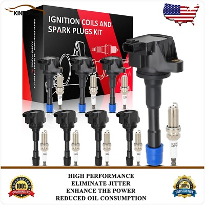 #ad 8 Ignition Coil amp; Spark Plug Frontamp;Rear Kits For Honda Civic Insight Acura ILX $89.99