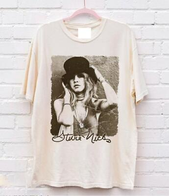 #ad Stevie Nicks Vintage Graphic White Color Shirt Unisex Men Women $18.99