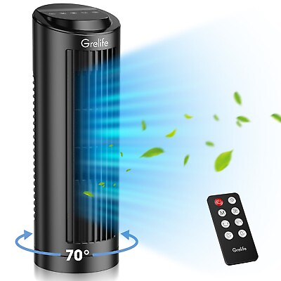 #ad 13quot; Oscillating Electric Tower Fan Velocity Quiet Cooling Floor Fan Timer Remote $33.99