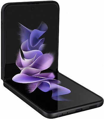 #ad #ad Unlocked Samsung Galaxy Z Flip 3 5G 128GB Black SM F711UZKAXAA $186.99
