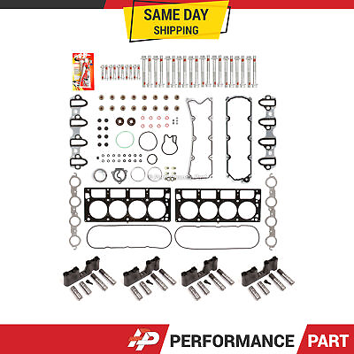 #ad GM 6.0 AFM Lifter Replacement Kit Head Bolts Head Gasket Set Lifters and Guides $440.99