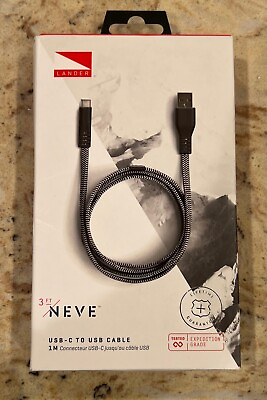 #ad Lander 3FT Neve USB C TO USB A Cable│Works with All usb c devices│Black $13.99