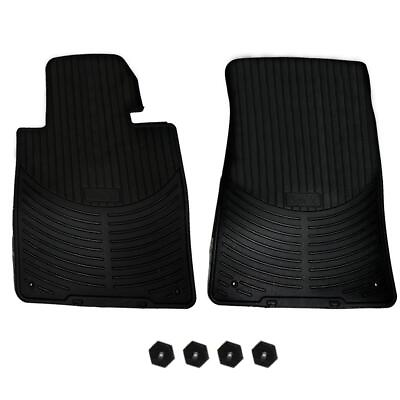 #ad For E46 3 Series Convertible L6 Front Black All Weather Rubber Floor Mat Set OES $44.13