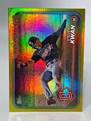#ad 2024 Topps Series 1 STEVEN KWAN Cleveland Guardians #312 Gold Foil QTY $1.99