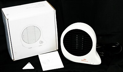 #ad 2 n 1 White Fan Space Heater and Air Purifier Small Portable Air Quality Heating $15.00