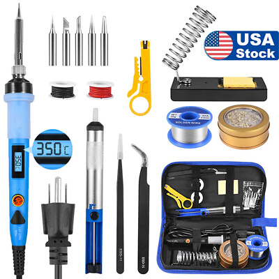 #ad 80W Electric Soldering Iron Welding Gun Tool Kit Solder Wire Desoldering Pump US $14.99