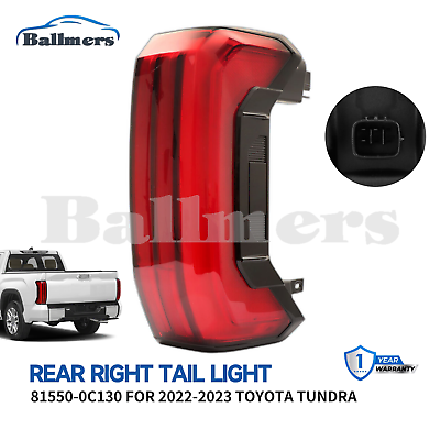 #ad Rear Right Side Tail Light Passenger Lamp For 2022 23 Toyota Tundra 3.4L $249.00