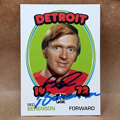 #ad 2009 10 ITG #38 Red Berenson SIGNED Autographed Detroit Red Wings Card $6.95