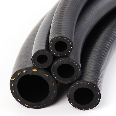 #ad Nitrile Rubber NBR EFI Fuel Injection Line Hose Flexible braided Gas Line $53.09