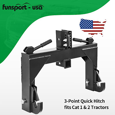 #ad 3 Point Quick Hitch Adapter Attach For Category 1 amp; 2 Cat 1 Cat2 Tractor 3000lb $158.99