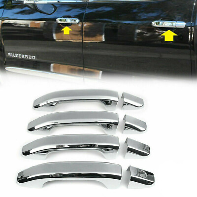 #ad for Chevy Silverado 2020 2024 150025003500HD Truck Chrome 4 Door Handle Cover $17.99