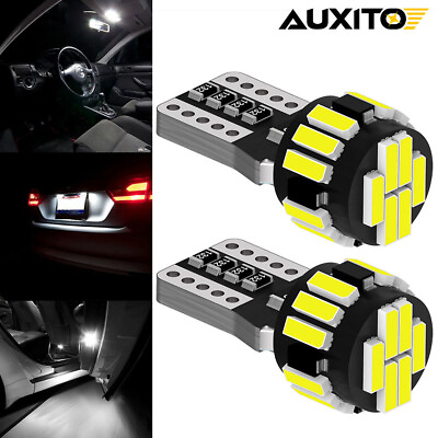 #ad 2 x SMD LED 501 T10 W5W WEDGE CANBUS NO ERROR FREE XENON WHITE SIDE LIGHT BULB GBP 5.99