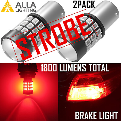 #ad Alla Lighting 1157 LED Strobe Flashing Blinking Brake Tail LightBlinkerAlert $19.98
