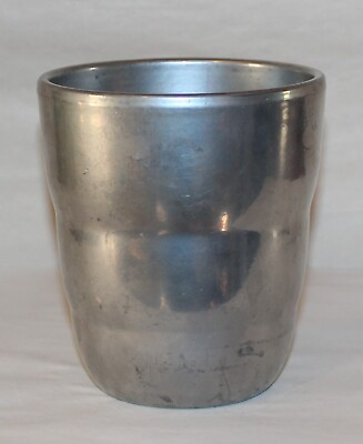 #ad Vintage Ceramic Spray Coated With Aluminum Insulated Cup or Bowl No Lid Germany $24.20