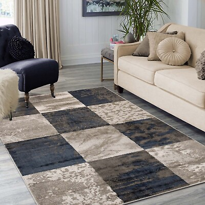 #ad Brentwood Distressed Trellis Stain Resistant Large Indoor Area Rug or Runner $153.85
