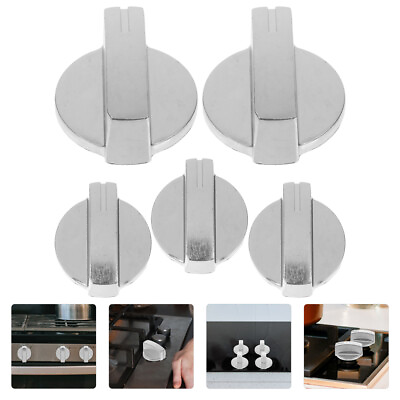 #ad Universal Replacement Gas Stove Knobs 5pcs Kitchen Control Switch Set $11.48