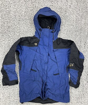 #ad MOUNTAIN HARDWARE Waterproof Conduit Winter Ski Jacket Shell Women Size 12 Blue $22.88