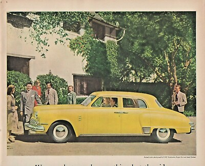 #ad 1947 Studebaker Automobile Vintage Print Ad First By Far With A Post War Car $14.99