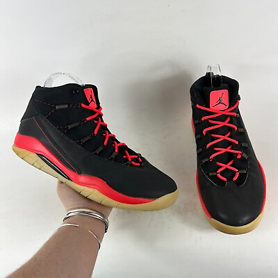 #ad Nike Air Jordan Prime Flight mens size 9 Infrared black red gum sole sneakers $59.00
