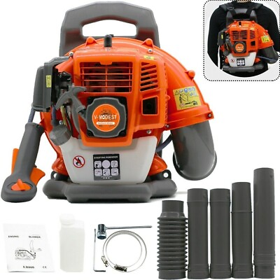 #ad Backpack Leaf Blower Gas Powered Snow Blower 550 CFM 43CC 2 Stroke Engine 1.7HP $109.98