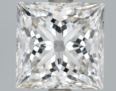 #ad 2.57 Ct Princess Cut H Color VS1 Clarity IGI Certified CVD Diamond $1175.00