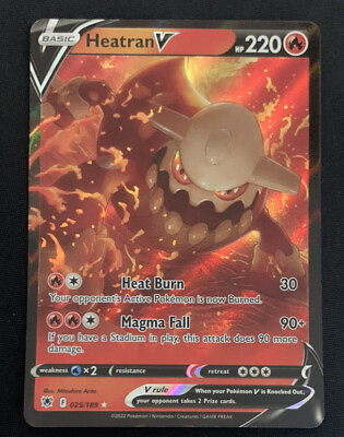 #ad Heatran V 025 189 Astral Radiance Ultra Rare Holo Pokemon Card Near Mint $2.89