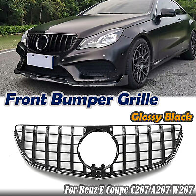 #ad Front Hood Grille Vertical Black For Mercedes Benz E Coupe C207 2014 2017 GT GTR $100.33
