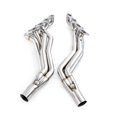 #ad FOR 2015 2023 MUSTANG GT 5.0L V8 STAINLESS STEEL EXHAUST POLISHED HEADER $479.00