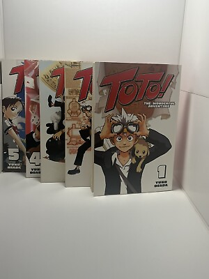 #ad Toto Manga Lot The Wonderful Adventure Vol 1 23 4 5 by Yuko Osada RARE OOP $44.99