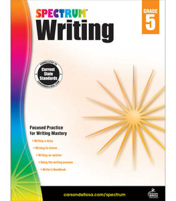 #ad Spectrum Writing Grade 5 Paperback By Spectrum GOOD $4.67