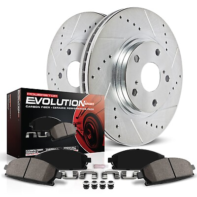 #ad Powerstop K7362 2 Wheel Set Brake Discs And Pad Kit Rear for Mazda MX 5 Miata $166.96