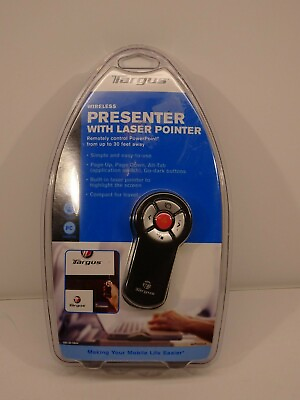 #ad NEW Targus Wireless Presenter With Laser Pointer AMP0302US $21.95