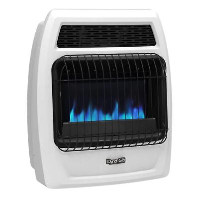 #ad ?Dyna Glo Gas Wall Heater 20.9quot;W 20000 Btu Blue Flame Thermostatic In White $260.94