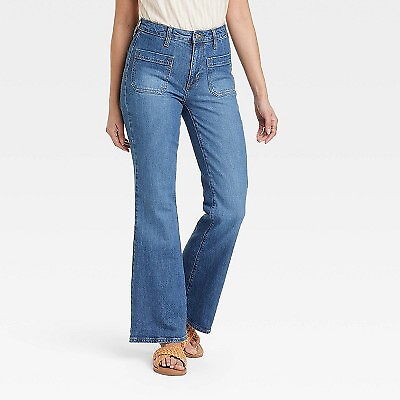 Women#x27;s High Rise Flare Jeans Universal Thread $19.99