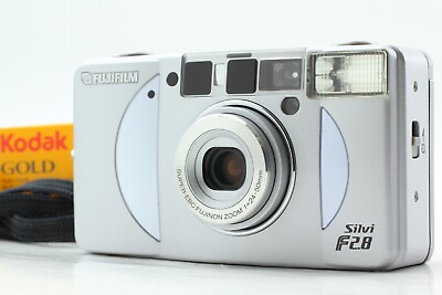 #ad Near MINT Fuji Fujifilm Silvi F2.8 Silver Point amp; Shoot 35mm Film Camera JAPAN $199.99