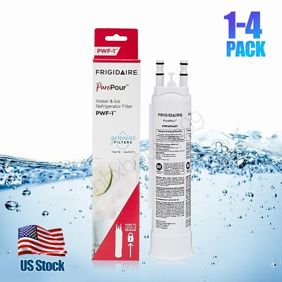 #ad Frigidaire FPPWFU01 PWF 1 Refrigerator PurePour Water amp;Ice Filter 1 2 3 4 PACK $14.95