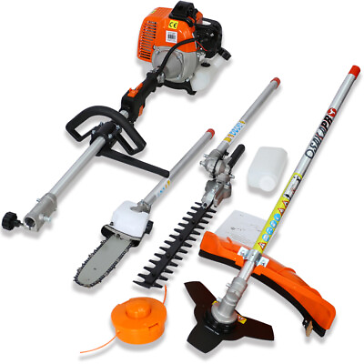 #ad 4 in 1 Trimming Tool 33CC Garden Gas Pole Saw Hedge Trimmer Grass Trimmer Cutter $261.25