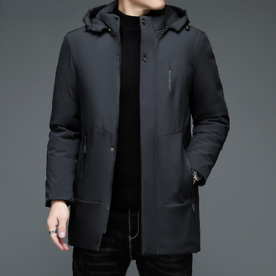 #ad Top Quality Warm Winter New Mens Parka Jacket Hooded Windbreaker Outerwear Coats $118.18