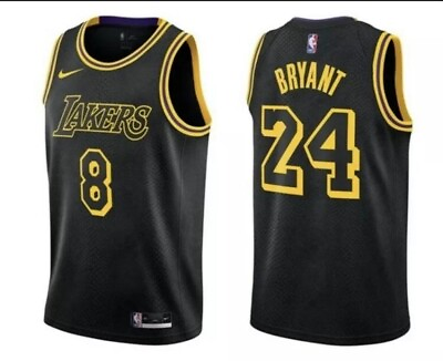 #ad Los Angeles Lakers Kobe Bryant Black Mamba Jersey 824 BRAND NEW Size Large $129.99