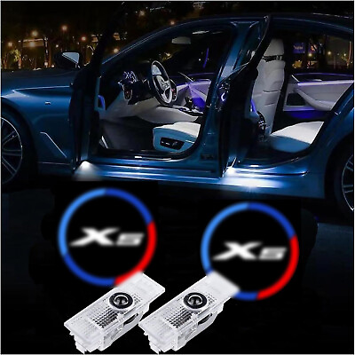 #ad 2 4PCS LED Laser Door Light Car Courtesy Light Ghost Shadow Projector For B M W $18.99