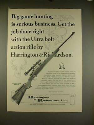 #ad 1966 Hamp;R Ultra Bolt Action Model 300 Rifle Ad $19.99