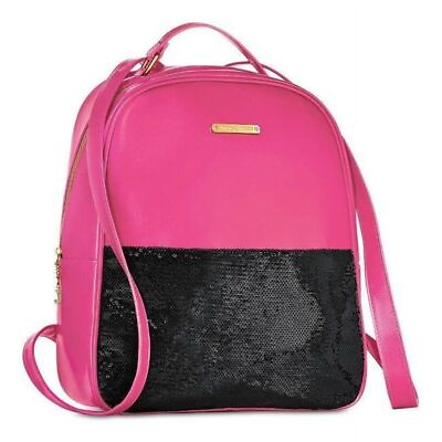 #ad Juicy Couture JUIBP1 Hot Pink amp; Black Backpack One Size $14.14