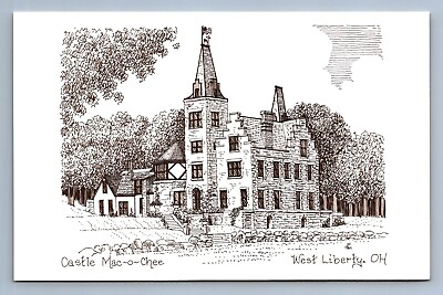 #ad Postcard Vtg Ohio Castle Mac O Chee West Liberty 4x6 $5.00