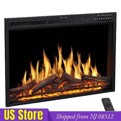 #ad 37 Inch 750W 1500W Electric Fireplace Insert from GA 08512 $239.99